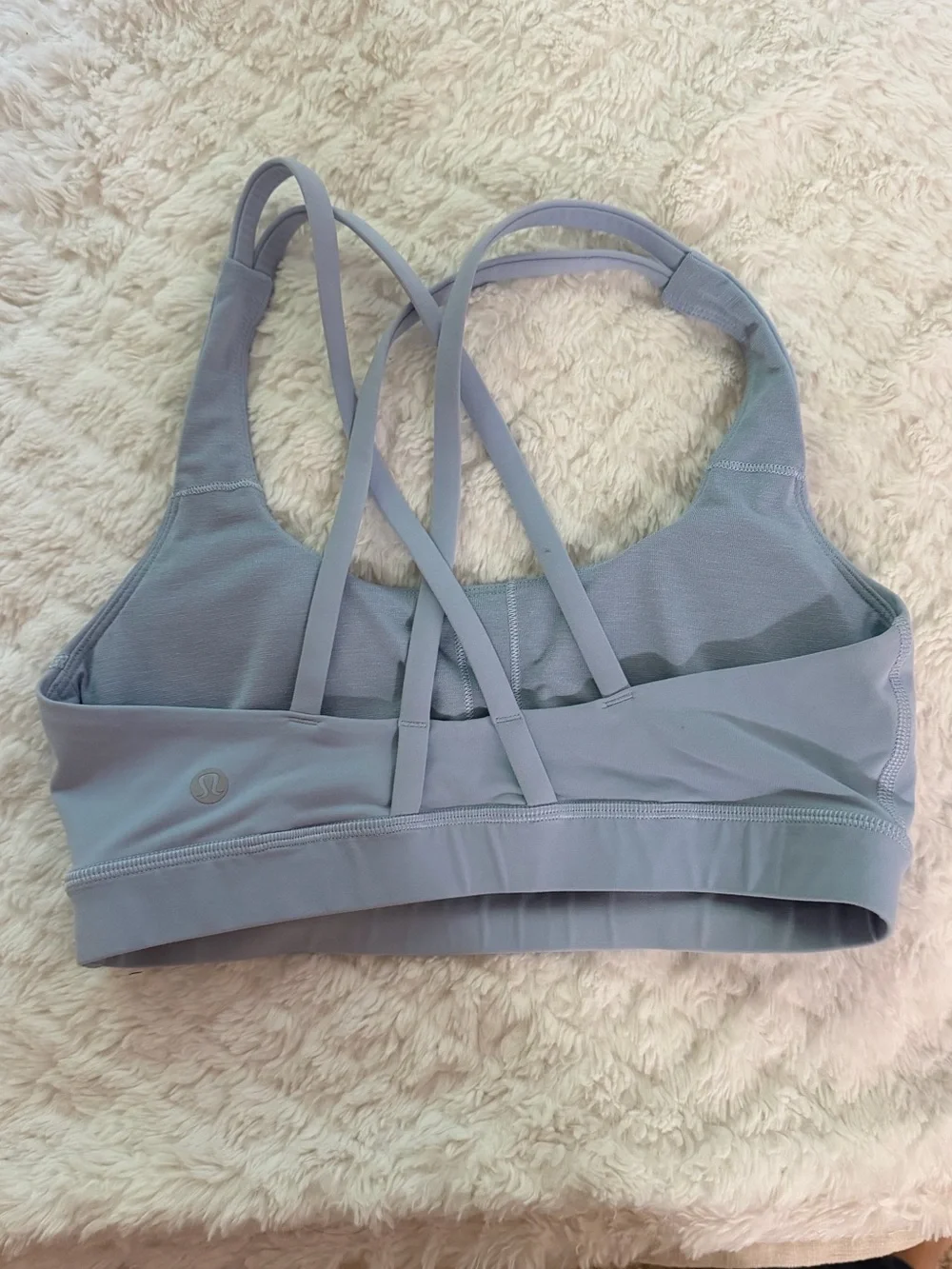 Lululemon Athletica Light Blue Strappy Sports Bra